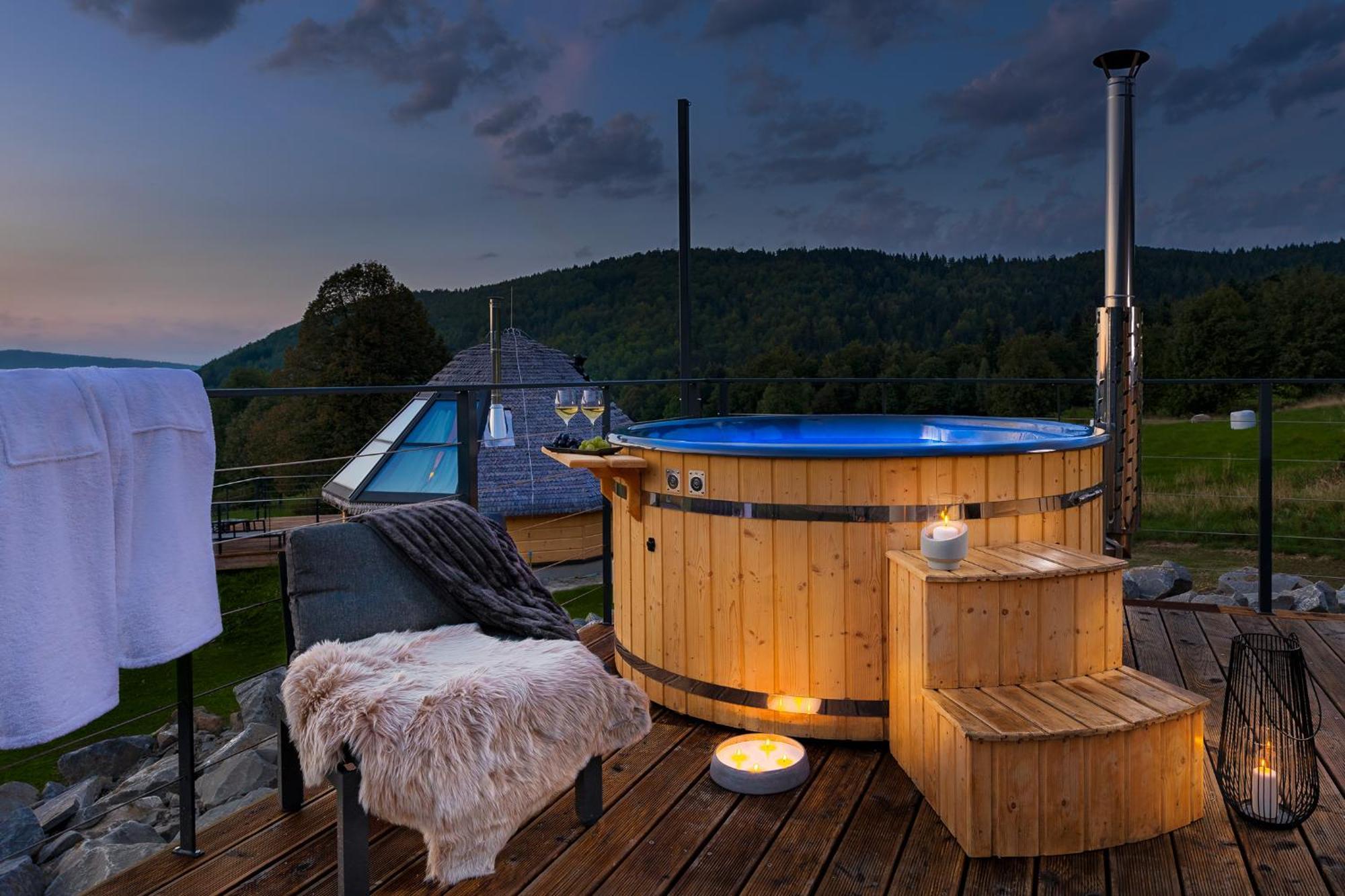 Osada Poli Zawoja - Panoramiczny Domek Z Prywatna Balia I Hydromasazem Skawica  Экстерьер фото
